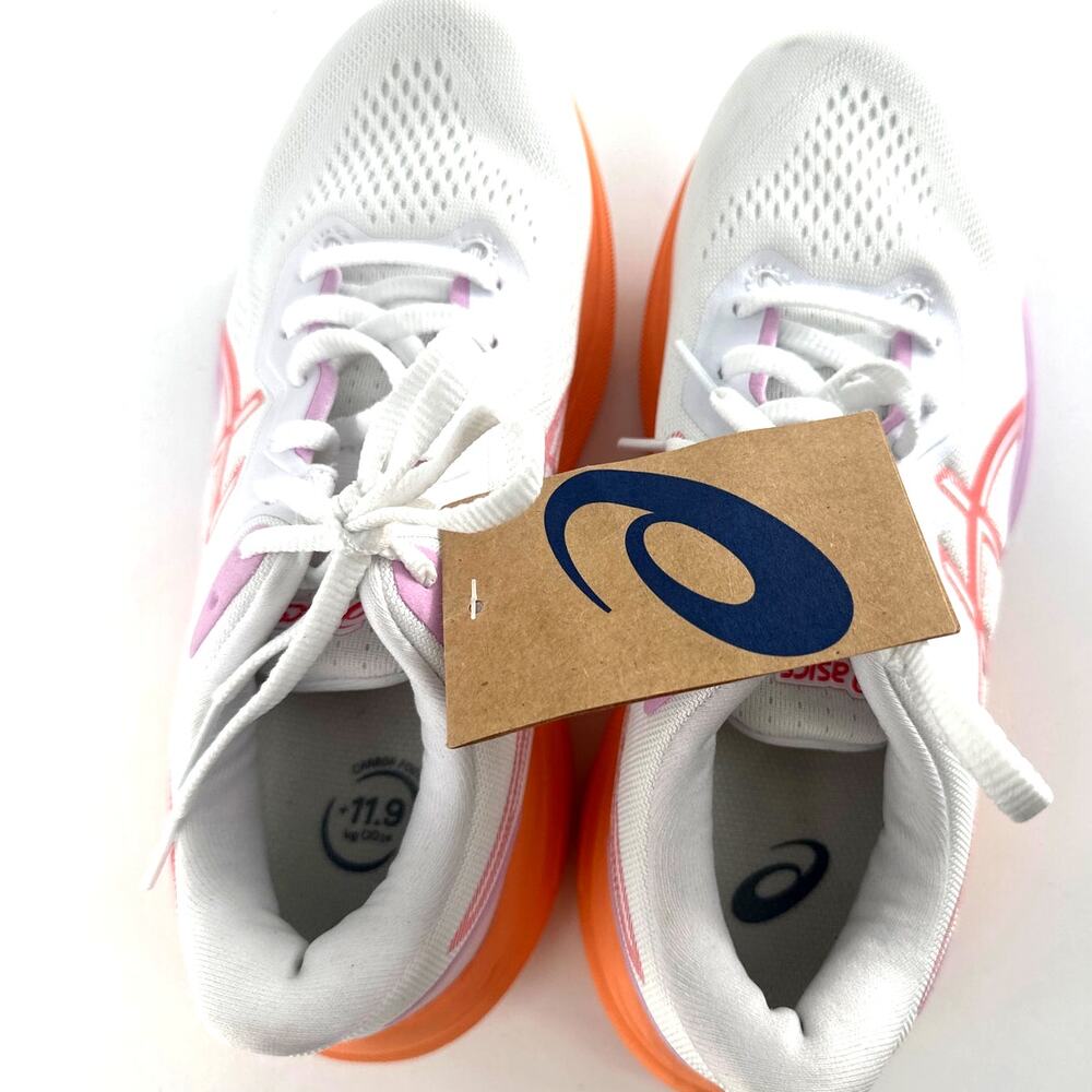 Asics GT-1000 13 Women's White Coral Reef Running Shoes Size 6.5 - Picture 6 of 11
